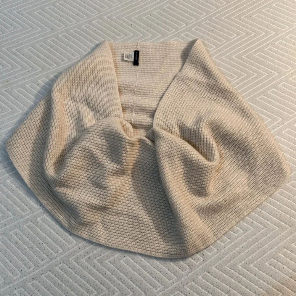 Halogen 100% Cashmere Infinity Scarf In Ivory Eggnog Soft Warm Luxury One Size